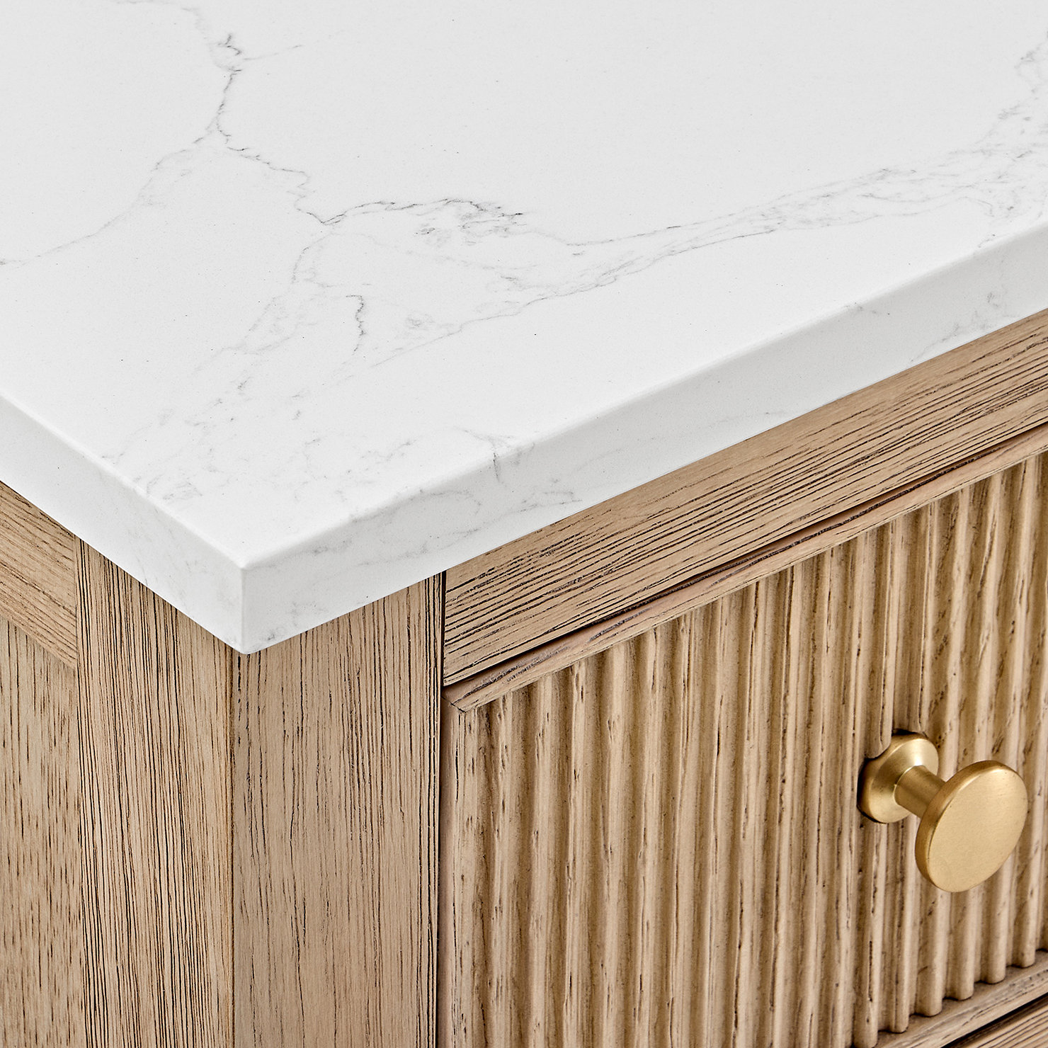 Lala 36" Single Bathroom Vanity, Natural Oak
