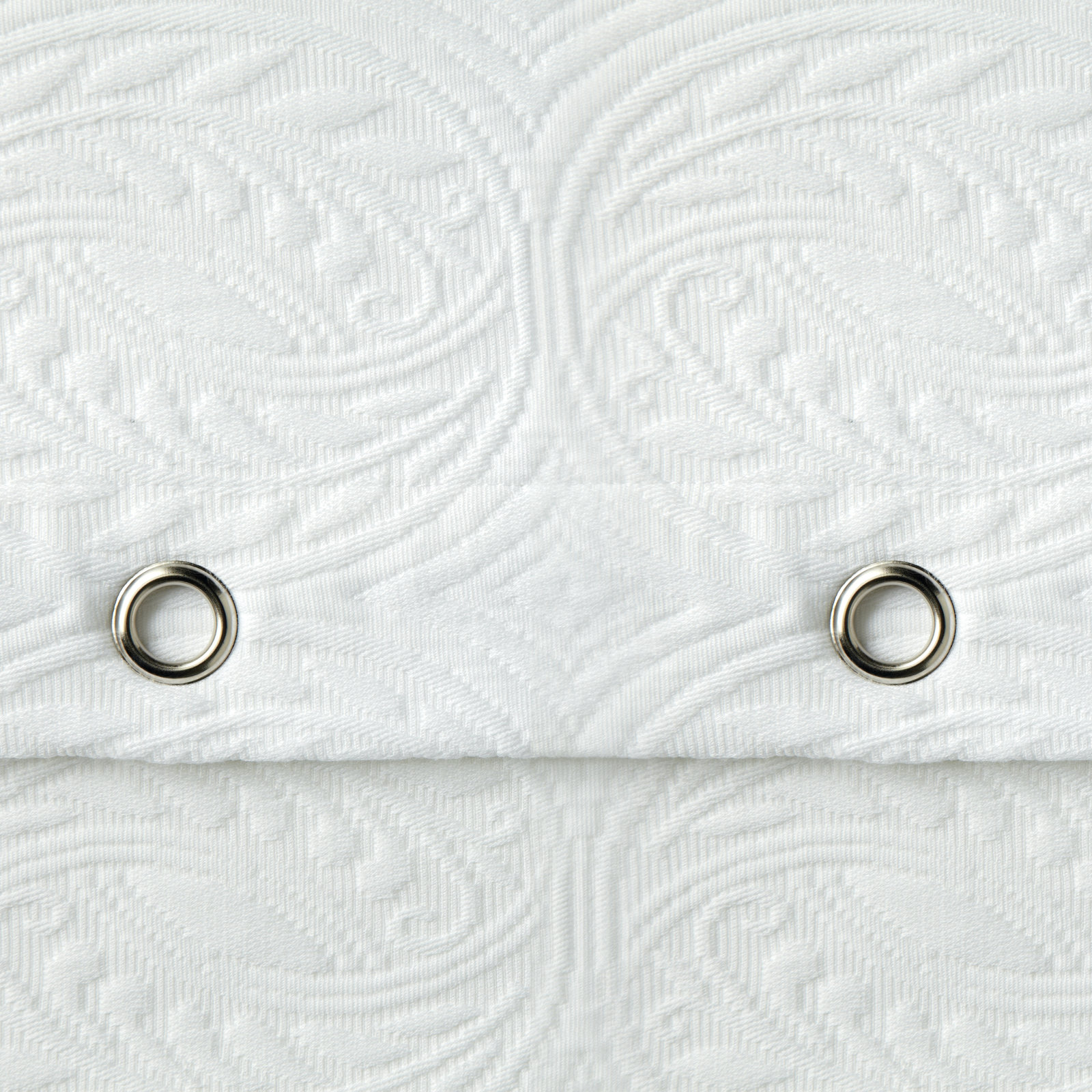 Vienna Cotton Shower Curtain, White