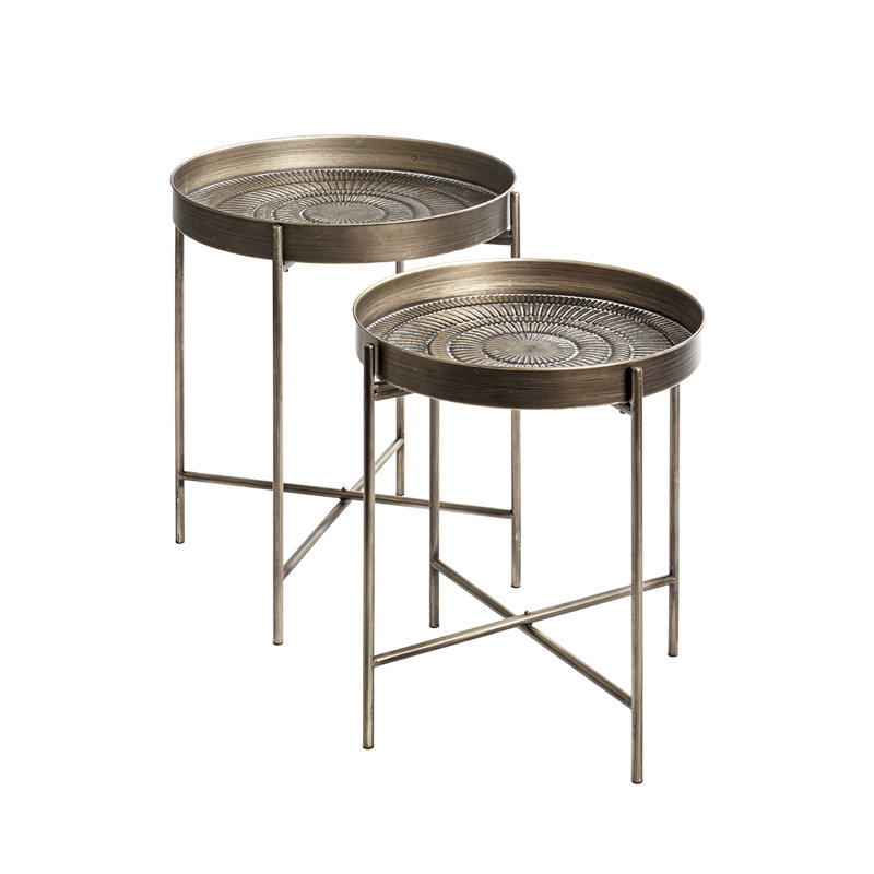 2 Piece Side Table Set