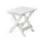 Table pliante Hips et 2 chaises, mobilier d'extérieur blanc rectangulaire pour une chaise élégante