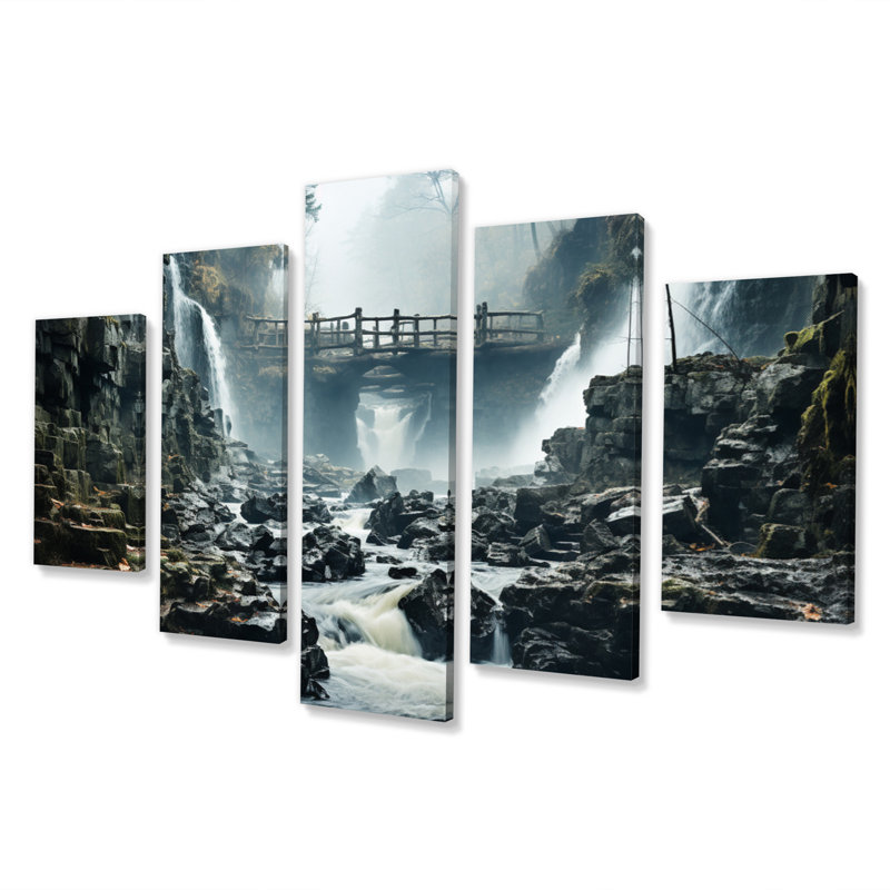 Haileen - impression sur toile de paysages - 5 panneaux
