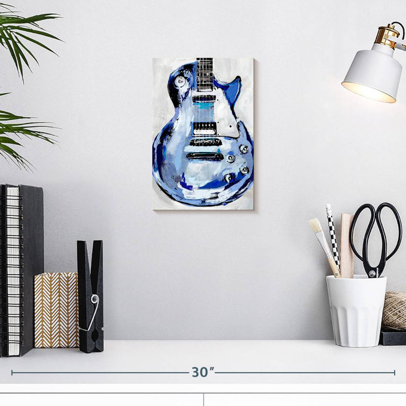 Abarca Electric Blues I, 12" H x 8" W