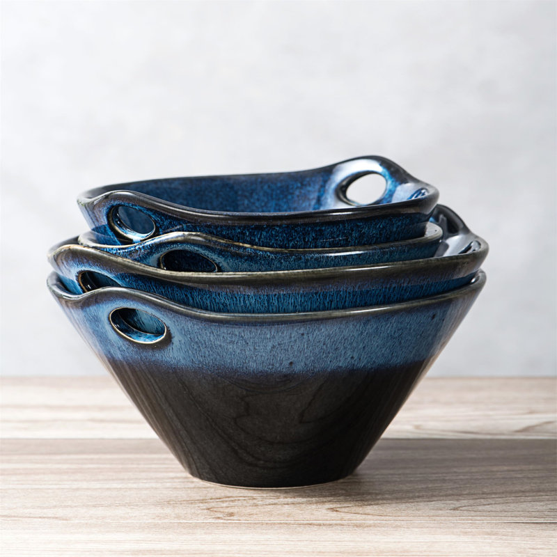 Reymon 10cm Porcelain China Soup Bowl, Blue