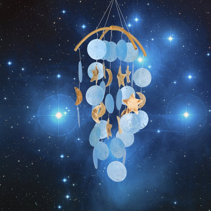 Capiz Astrology & Stars Wind Chime
