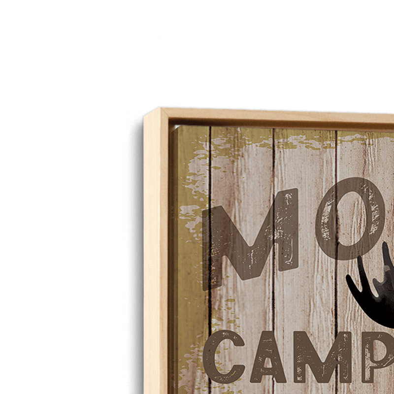 «Moose Creek Camp Ground» par Nicole DeCamp, reproduction d'art, L 40 x H 30, Tanné, Toile avec cadre