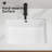 Rectangular Undermount Bathroom Sink  Vessel Sink,Undermount Bathroom Sink Rectangle, White Ceramic Lavatory Vanity Basin With Overflow