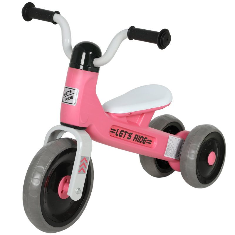 AIYAPLAY Baby Balance Bike for 1-3 Years Boys Girls No Pedal 3 Wheels, Pink