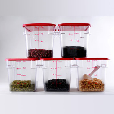Commercial Grade 5 Container Food Storage Set