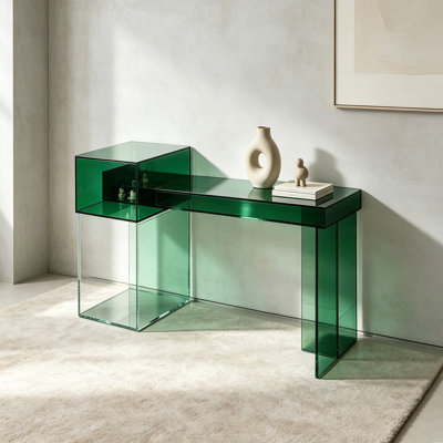 Console de hall d'entrée en acrylique transparent