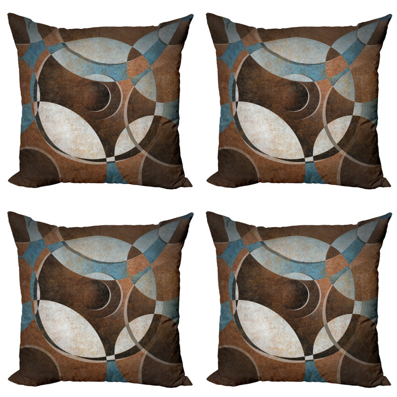 Abstract Reversible Pillow Cover, 24" x 24"