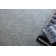 Rectangle Crescendo Hand Loomed Synthetics Area Rug in Silver