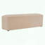 Repose-pieds long en peluche avec tissu doux et design confortable