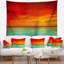 Artiste blue red sunset tapisserie Seashore-28507847