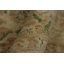 Tapis oriental brun clair / vert en laine noué à la main 6 pi 2 po x 8 pi 10 po Kellyanna