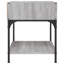 Elsaid 40cm W Iron Bedside Table-749494355