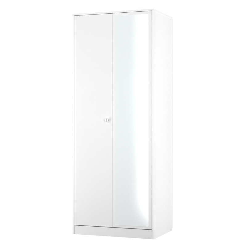 Bhargavi Manufactured Wood Wardrobe, White Matt