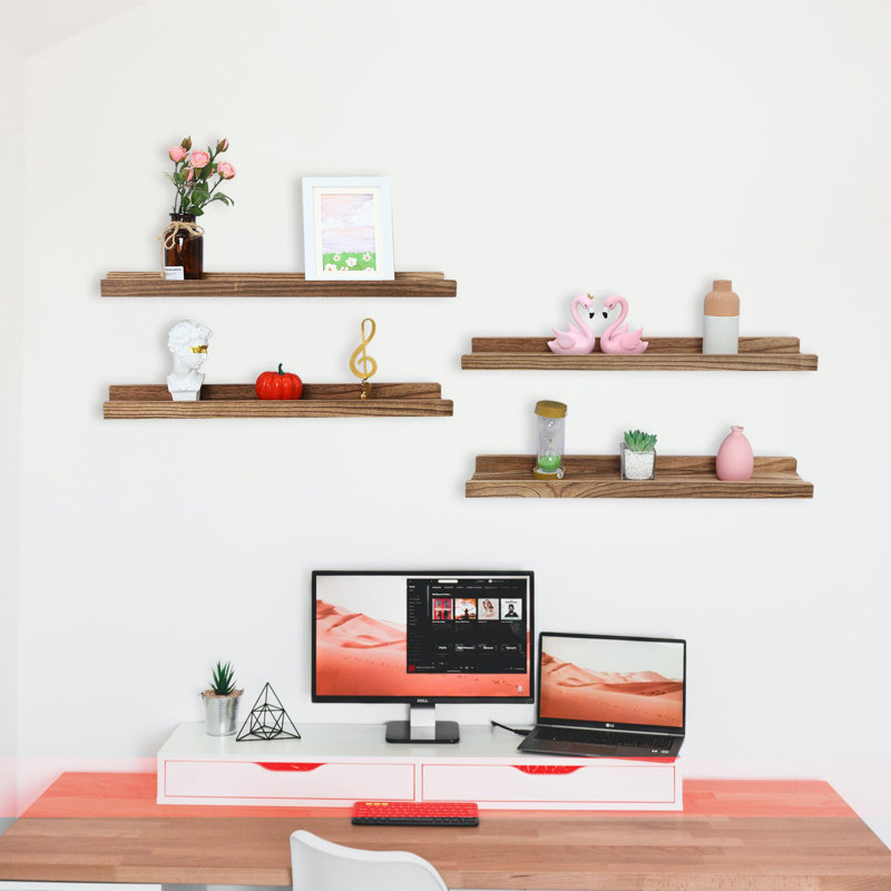 Akbez Wood Floating Shelf, 4.00cm H x 59.60cm W x 13.00cm D