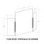 High Clear Acrylic Tri-Fold Protective Shield