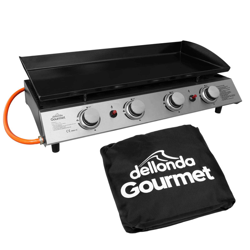 Dellonda 4 - Burner Portable Liquid Propane 34121 BTU BTU Gas Grill