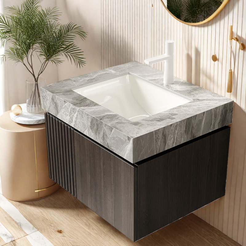 Meuble-lavabo et lavabo flottant 24 po