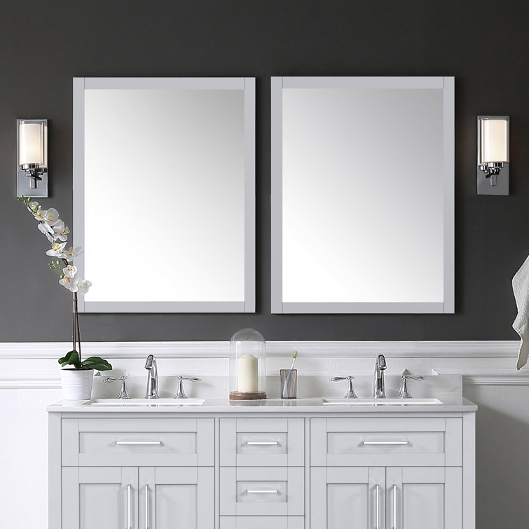 Wade Logan® Sauget 60 Double Bathroom Vanity Set, Wayfair