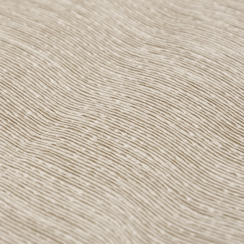 Schumacher x Patterson Flynn Linen Plissé Wallpaper, Beige