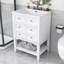 Meuble-lavabo en bois avec lavabo, tiroir et tablette Danil