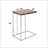 Weathered Accent Table,Extendable table,Side Table,Oak And Chrome Finish