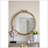Round Decorative Wood Frame Wall Mirror
