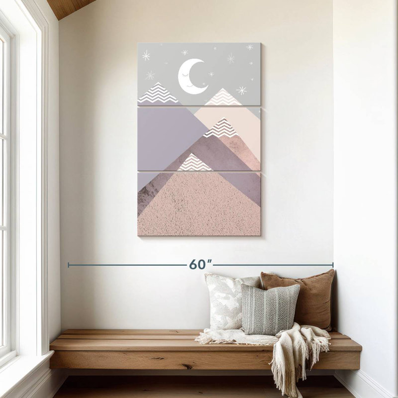 Avery Scandi Nursery Mountains, H 45 po x l 28 po
