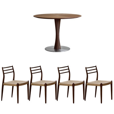 Table ronde artisanale durable et exquise