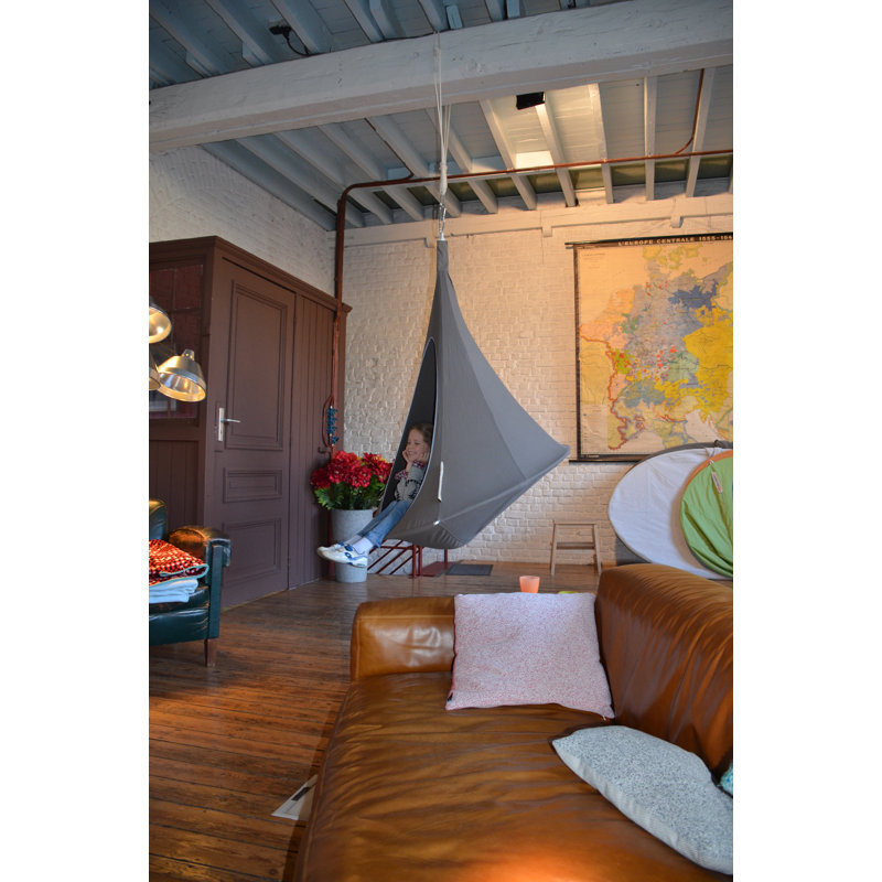 Hamac suspendu Cacoon Pod Vivere Saffo, Taupe, H 48 po x l 48 po x P 48 po