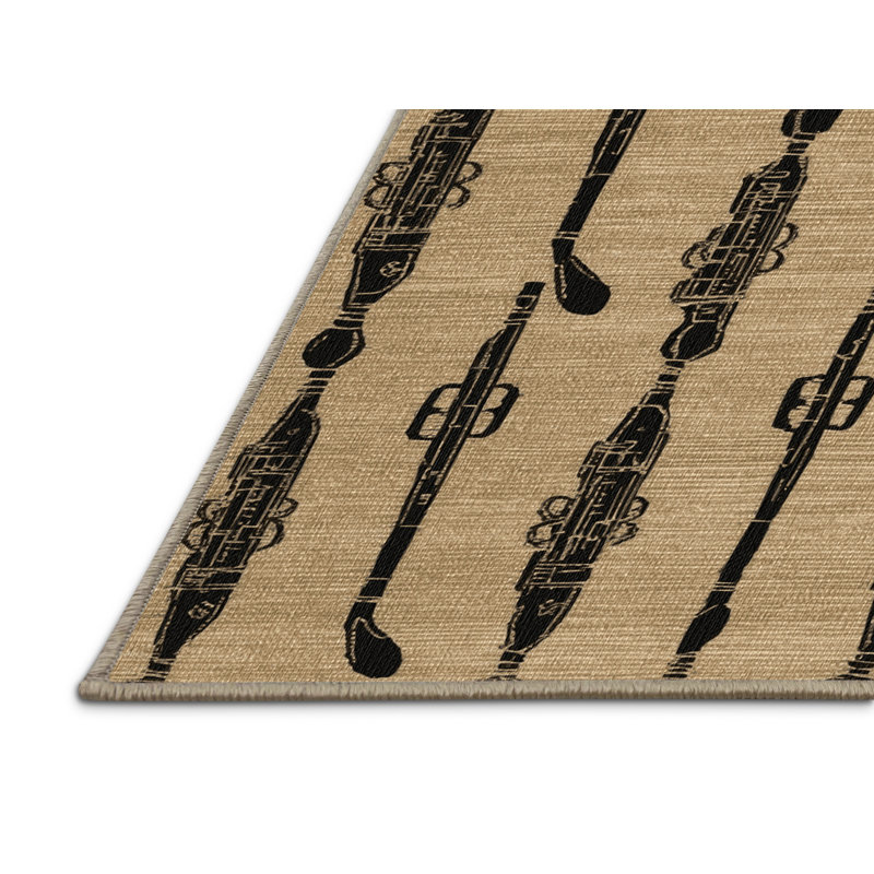  Tapis lavable pour musique, Rond 3 pi