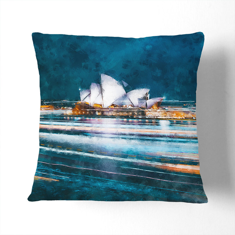 Square Throw Cushion, 40cm H x 40cm W x 15cm D