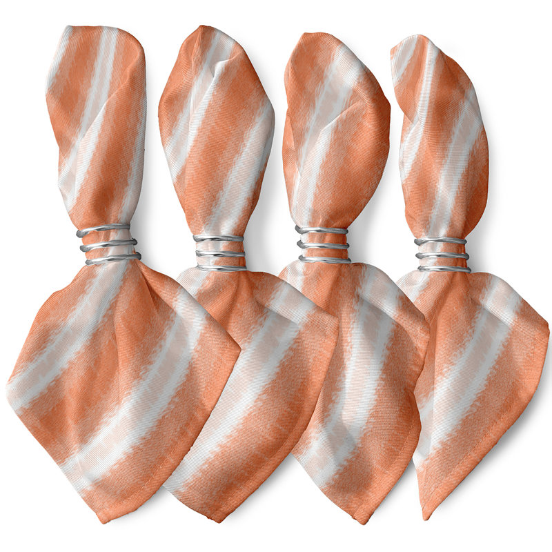 Higdon Polyester Striped Square Napkin