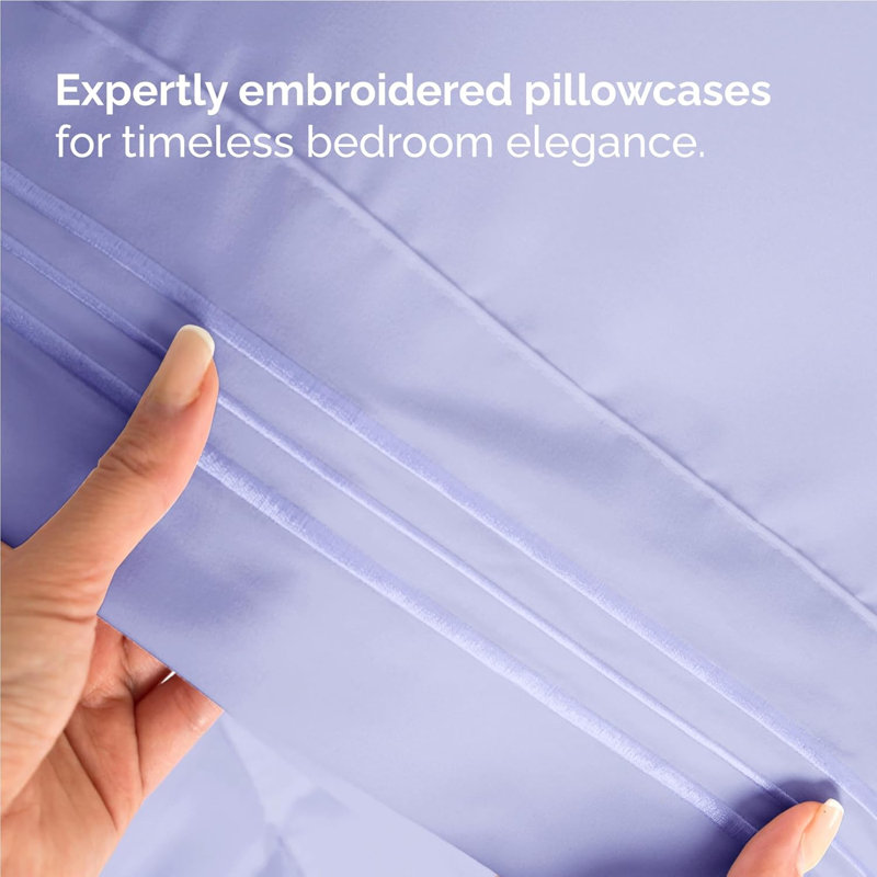 Premium Cooling, Soft & Wrinkle Free Sheet Set - Ultra Soft & Premium Hotel Luxury Bed Sheet Set, Lavender