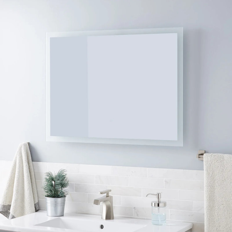 Araica Lighted Bathroom Vanity Mirror with Tunable LED, 27.625" x 20"