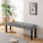 Modern Tufted Linen Dining Bench-1168663900