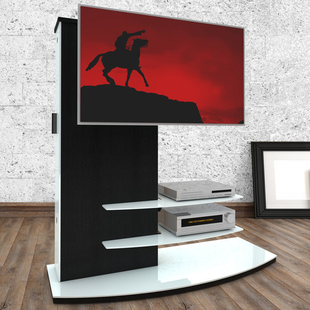 TV Stand, Wenge and white