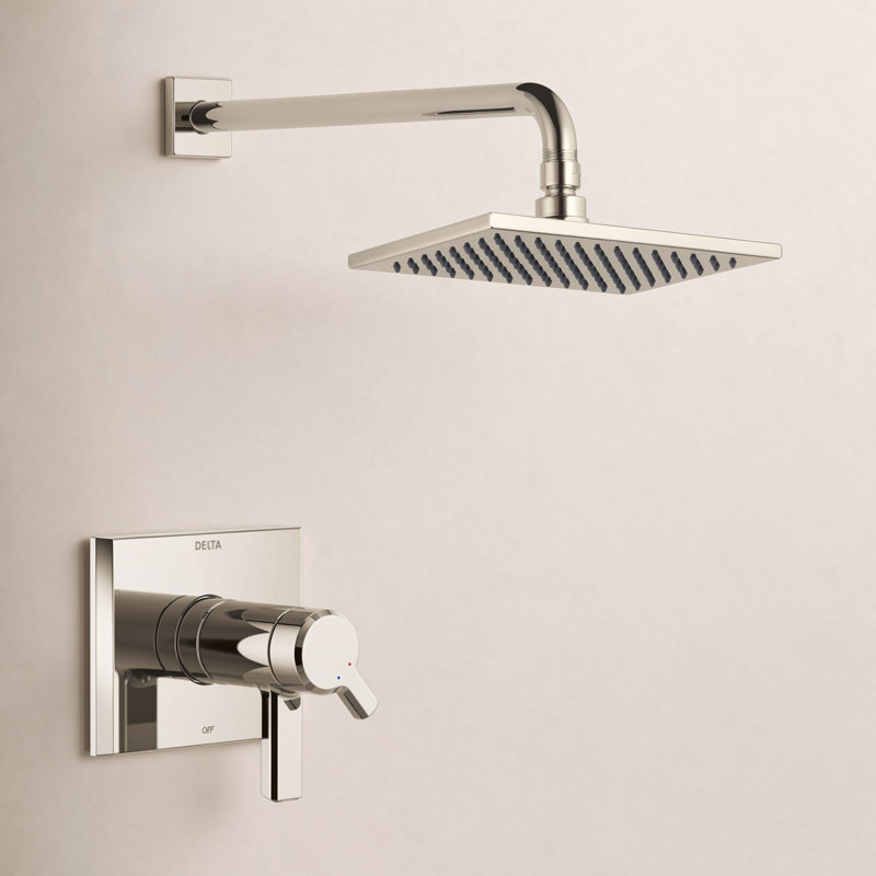 Pivotal® Shower Faucet with H2Okinetic® Technology, Lumicoat Polished Nickel