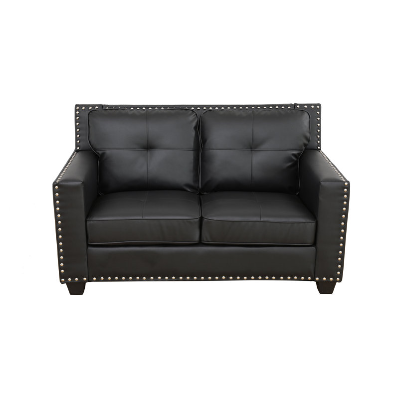 Valery 57'' Faux Leather Loveseat