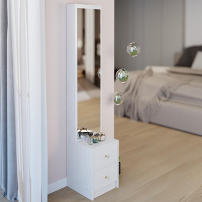 63" Full Body Mirror Cabinet with High-Capacity Storage