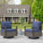Outdoor Swivel Patio Chair With Cushions (Set Of 2)-1240536361-1240536360
