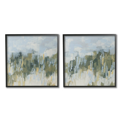 «Abstract Brushed Landscape Single Frame Frame» par June Erica Vess, 2 pièces sur toile