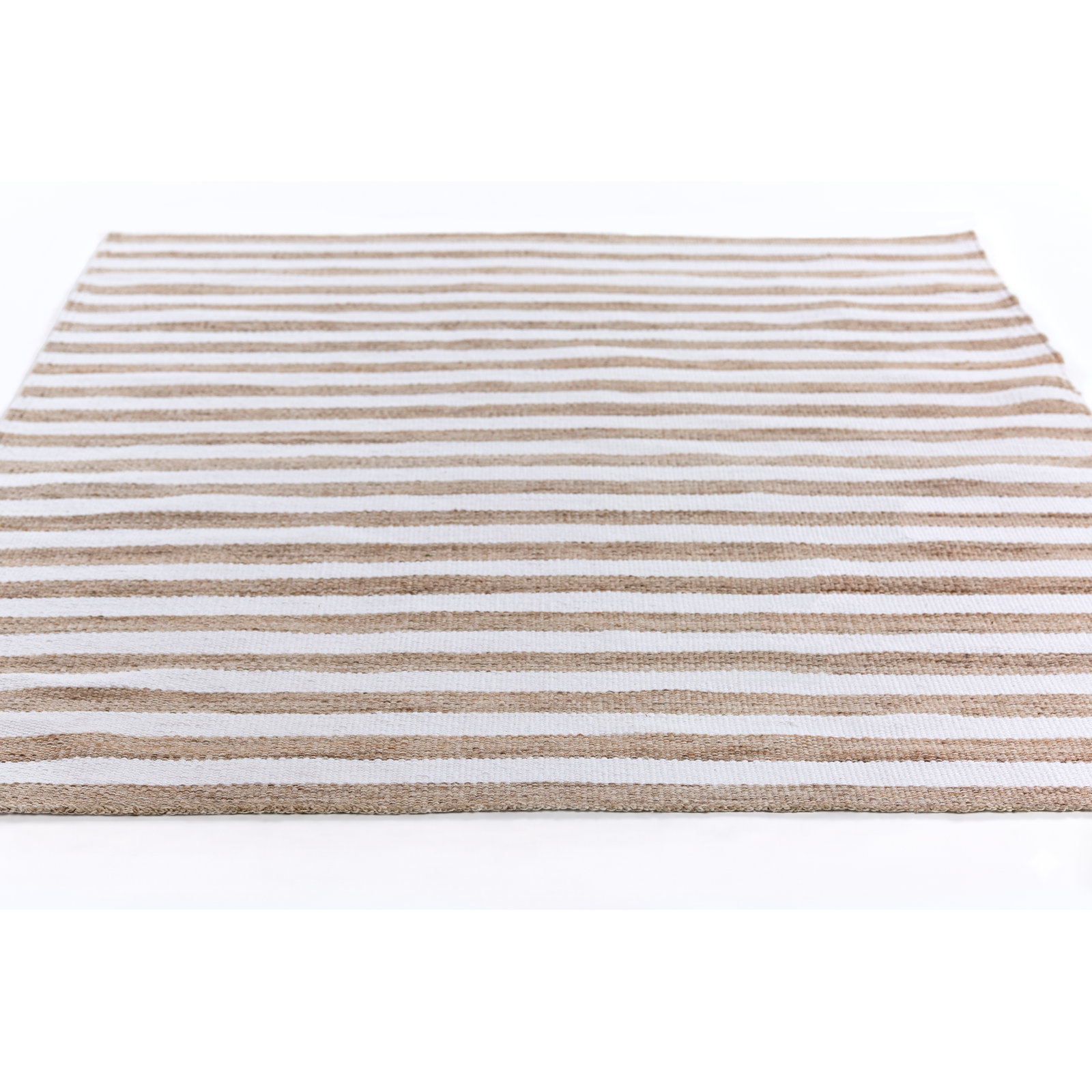 Rockaway Handwoven Indoor/Outdoor Striped Brown Rug, 2'3" X 8' Runner