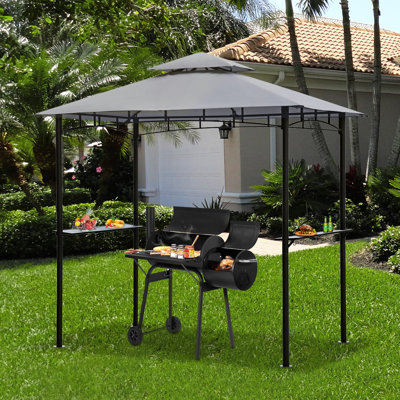 Aurey 2.5 x 1.5m Metal BBQ Gazebo