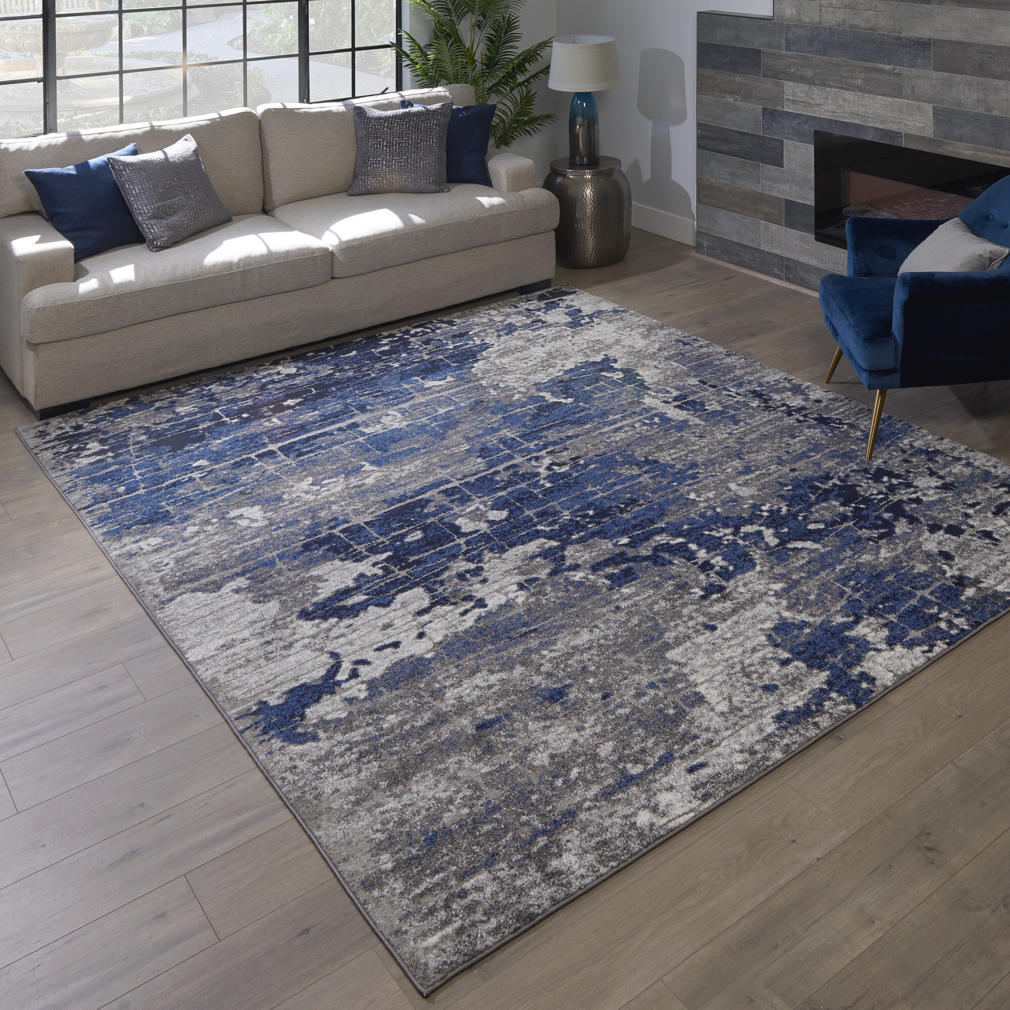 Gorilla Grip  Abstract Area Rug