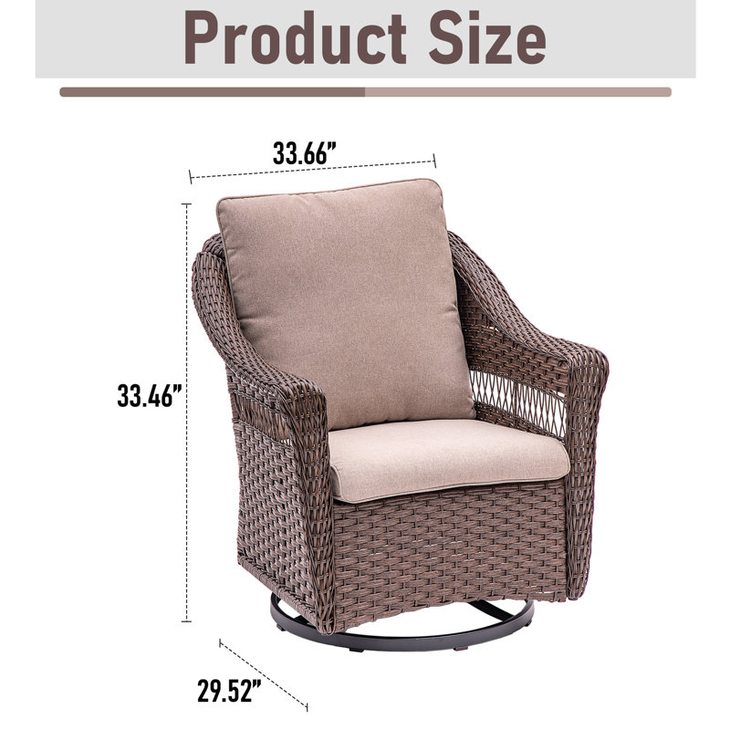 Fauteuil oscillant extérieur en osier Clavier