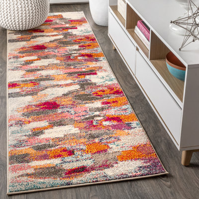 Tapis ivoire / rose Lasley