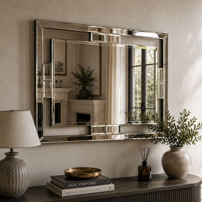 Jewett Glass Flat Wall Mirror